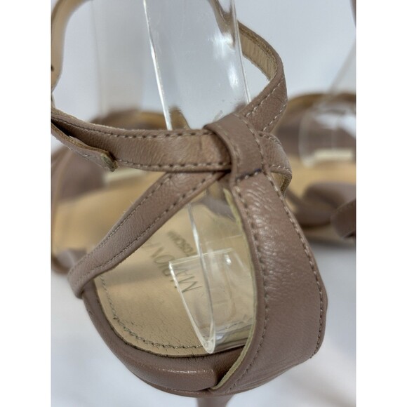 Marion Parke Toscana Strappy Sandals Blush Nude Size 36.5 Stiletto Heels Buckle - Picture 6 of 12
